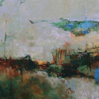 estuary_acrylic_3canvases_60x144_copyright_cheryl_d_mcclure