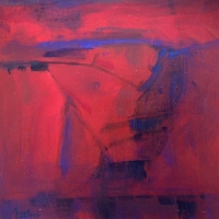 RedViolet2-acrylic-panel-12x12-inches-copyright-cheryl-d-mcclure
