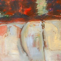 Facade_12_acrylic_canvas_24x36_copyright_Cheryl_D_McClure