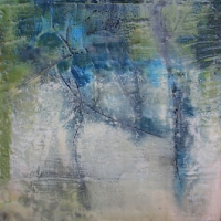 johnson_creek_summer_3_oil_wax_resin_10x10x2inches_wood-panel_copyright_cheryl-d-mcclure