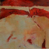 Pieces_of_red_7_acrylic_canvas_30x30_copyright_Cheryl_D_McClure