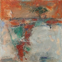 umbrella_pine_umbria_mixed-media_24x24_copyright_cheryl_d_mcclure