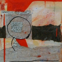 Black_Circle_mixed-media_24x18_copyright_Cheryl_D_McClure